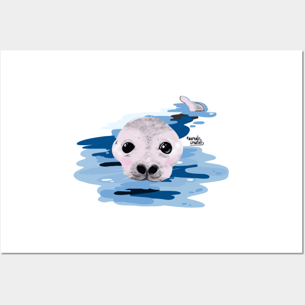 Cute otter Wall Art by Aurealis